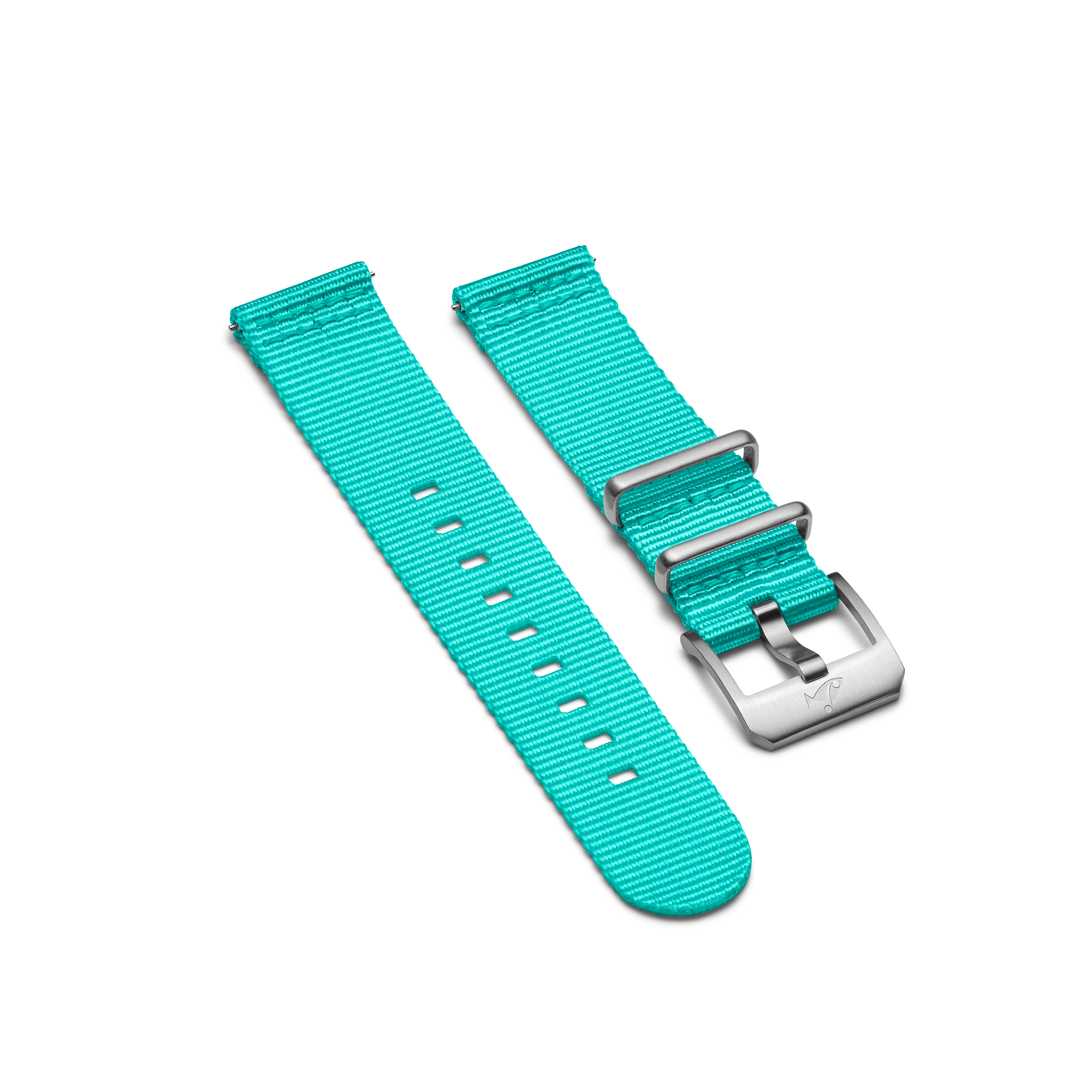NATO strap with pin buckle, Turquoise